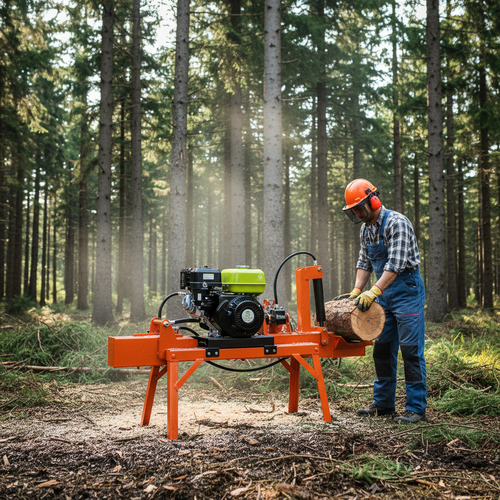 Motor Bonhoeffer 5.5 HP en uso forestal