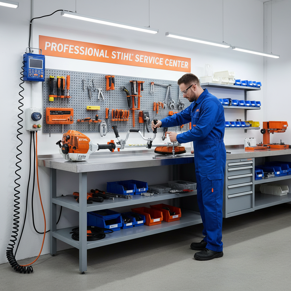 Motoguadaña Stihl FS 460 en servicio técnico