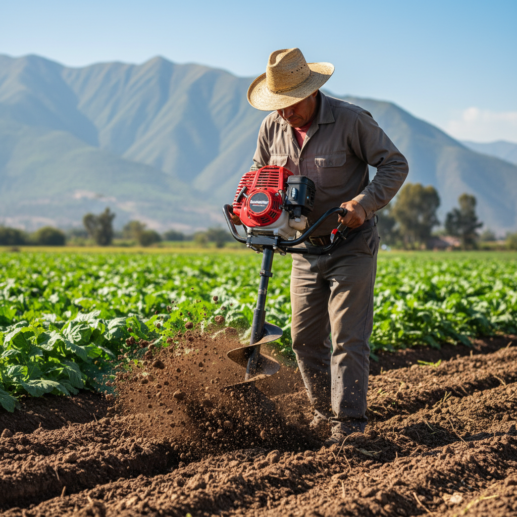 Hoyadora Bonhoeffer 3.0 HP en campo peruano