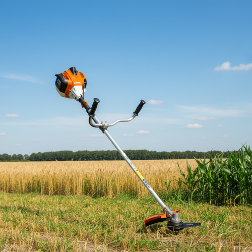 Chapeadora Stihl FS 291 en campo agrícola