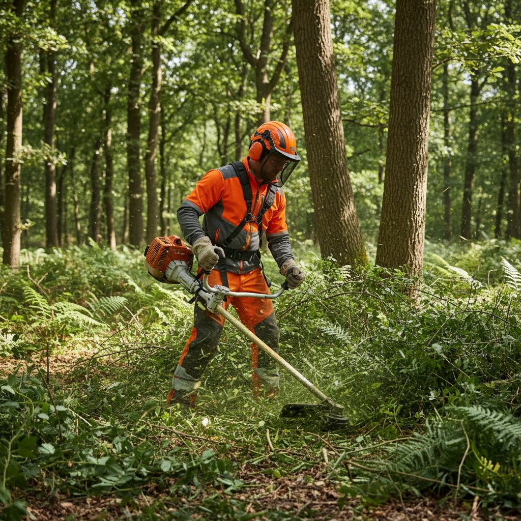 Motoguadaña Stihl FS 460 en contexto forestal